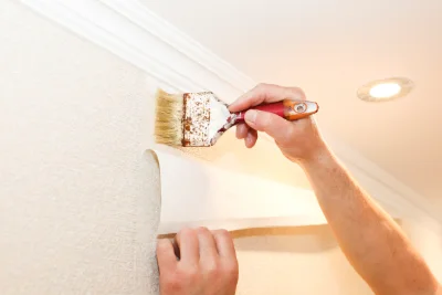 Pose de papier peint à Touquettes — revêtements muraux et toiles de verre